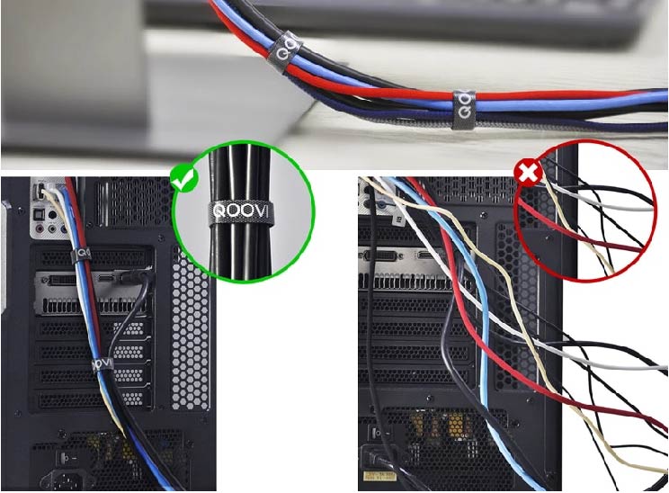 Crach Organizer® - La cinta reutilizable para organizar cables X 3 metros
